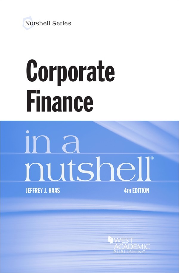 Corporate Finance in a Nutshell (Nutshells) cover