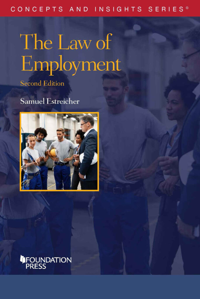 The Law of Employment (Concepts and Insights) cover